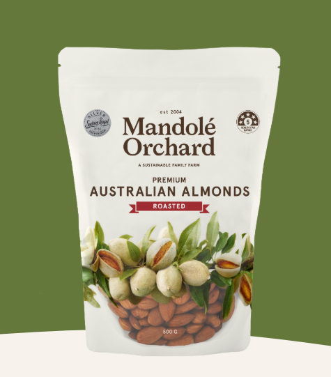Mandole Orchard Roasted Premium Australian Almonds 500g