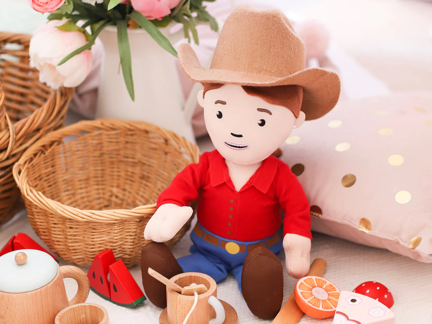 George the Framer Cuddle Doll- Ruby
