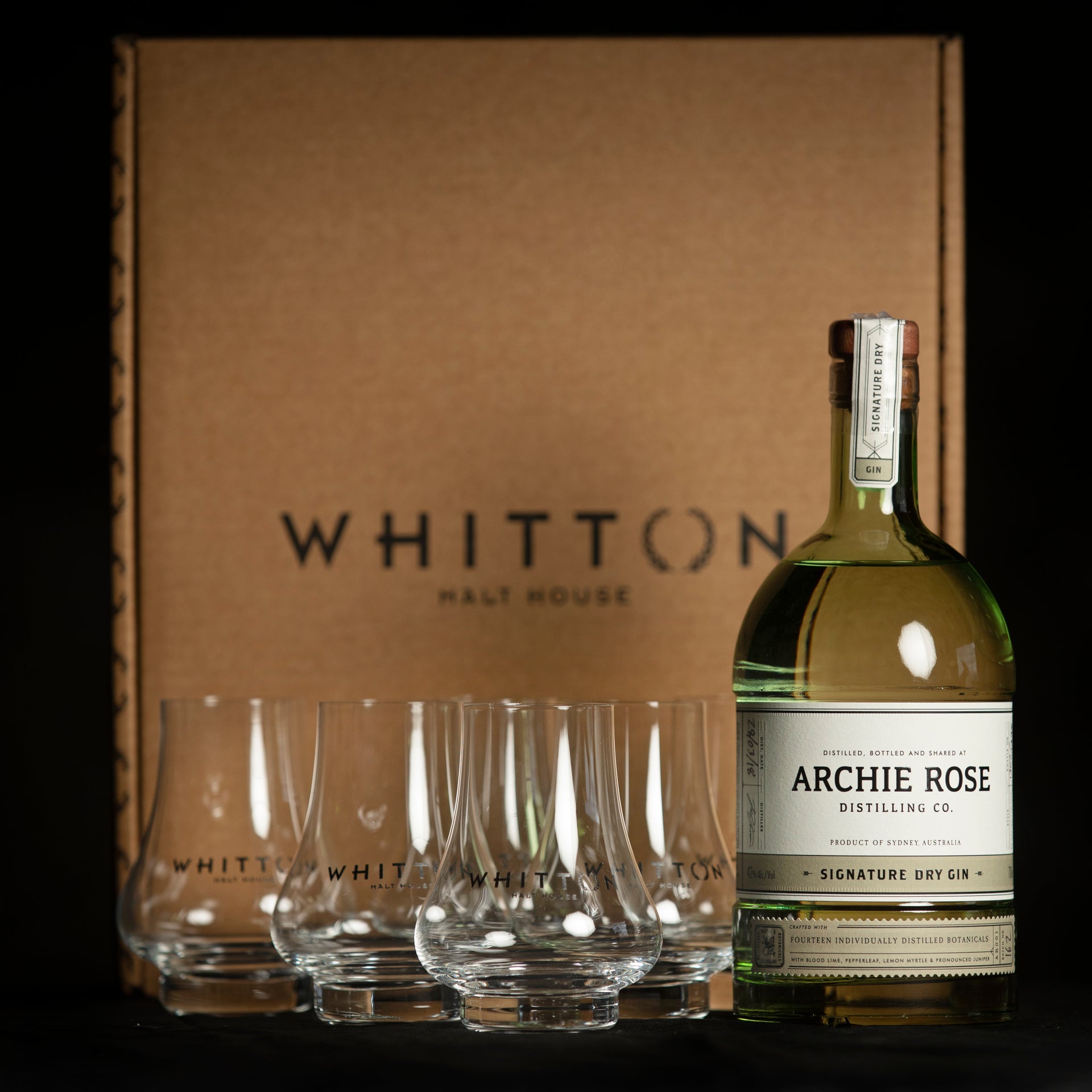 The Premium Gin Hamper with WMH Glasses