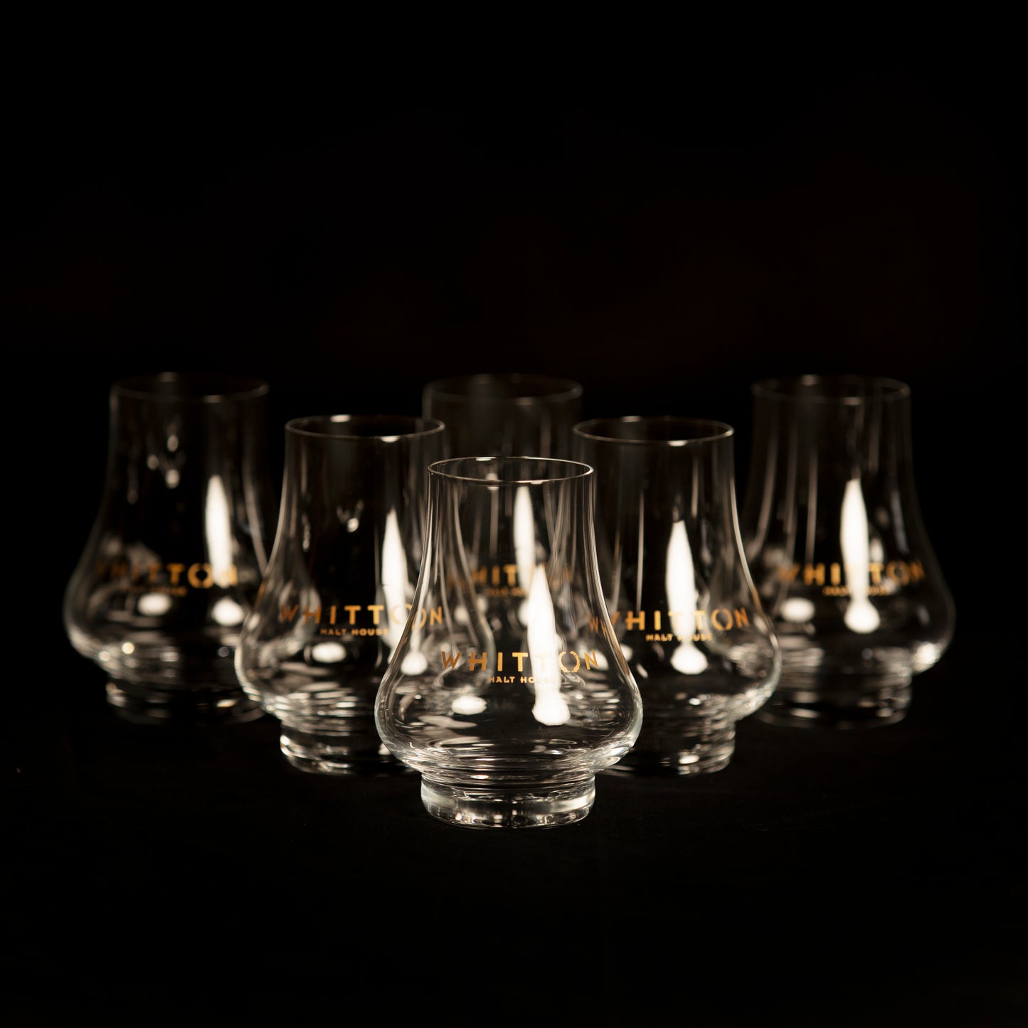 WMH Gold Whisky Glasses - Set of 6